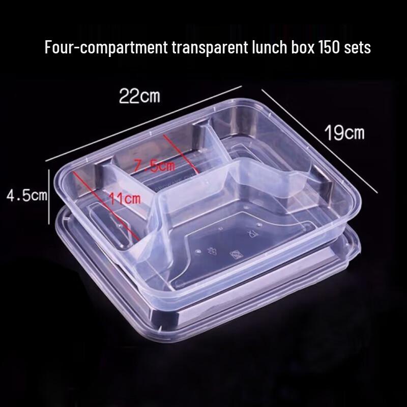 

Disposable Rectangular Compartmented Food Containers