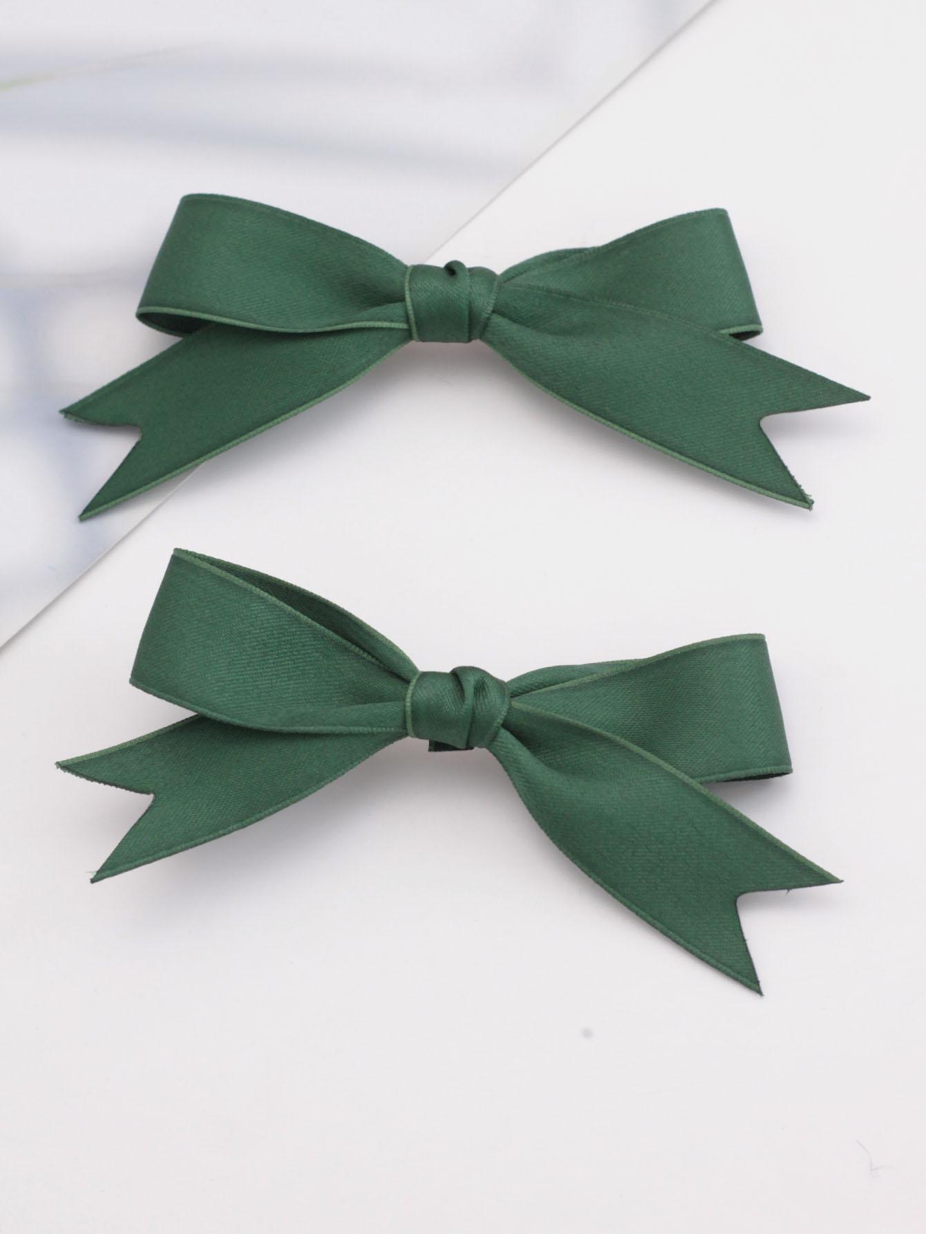 

Lystrfac 2 шт./лот Бант для волос для женщин девочек Заколка для волос Простой модный верхний зажим для волос Женские заколки Аксессуары для волос