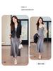 Women's Spring 2025 High-End Korean Style Blazer & Pants Set - Casual & Professional