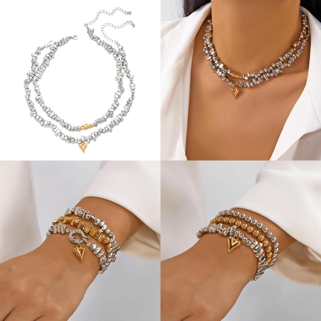 Modern Geometric Jewelry For Women With Alloy Pendants In Minimalist Design