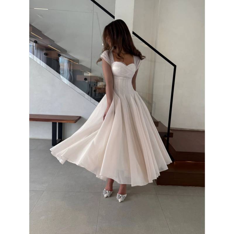 Summer Elegant Dress For Women With Polyester Fabric And A Line Silhouette For Office And Casual Wear