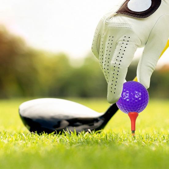 Yousheng Rubber Golf Practice Ball, Double-Layer Putting Swing Training Golf Ball, Professional Golf Ball for Driving Range Indoor Outdoor