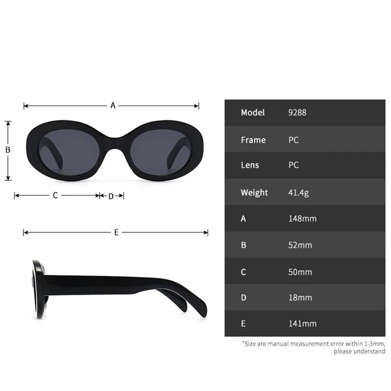 Vintage Small Oval Sunglasses Women Luxury Brand Designer Black Female Sun Glasses Shades Classic Gafas De Sol Mujer Oculos