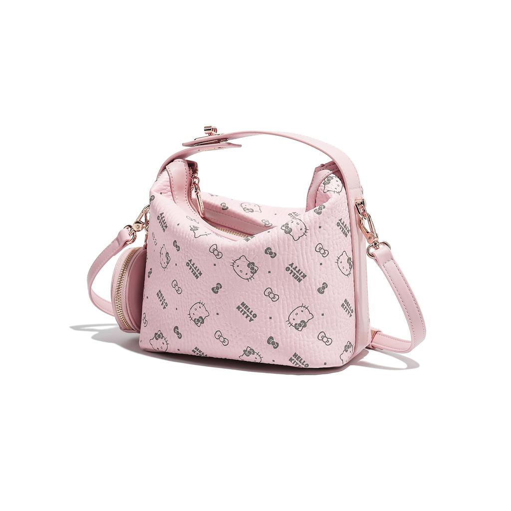 New Sanrio HelloKitty Hello Kitty PU Shoulder Bag, Crossbody Bag, Handbag Women's Pink/Brown SHHF41266