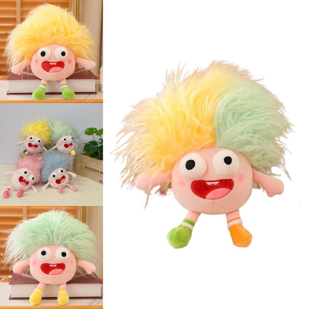Funny Plush Toy With Big Eyes And Fluffy Hair Perfect For Diy Ugly Dolls In Stock
