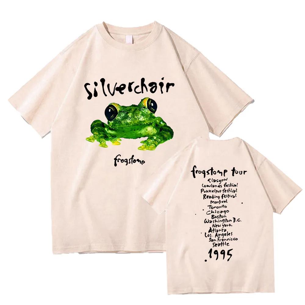 Silverchair Frogstomp 1995 Trička Krátký rukáv Dámské/Pánské Bavlněné tričko Hip Hop Streetwear Léto Běžné Unisex Gotické trička