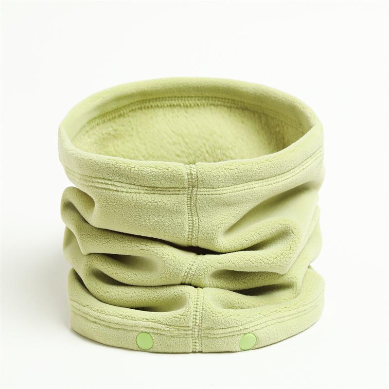 Outdoor Riding Winter Scarves For Men And Women, New Warm And Soft Cervical Spine Cover Neck Cover Button Knitted Thickened Scarf