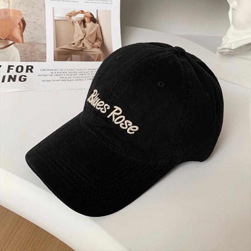 Spring and Summer Women's Versatile Trendy Baseball Cap Men's Outdoor Sunscreen Visor Hat Letter Embroidery Soft Top Cap