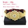 Gold Color Belt For Women Hand Rope Chain Waist Belt Hollow Star Shaped Bride Wedding Jewelry