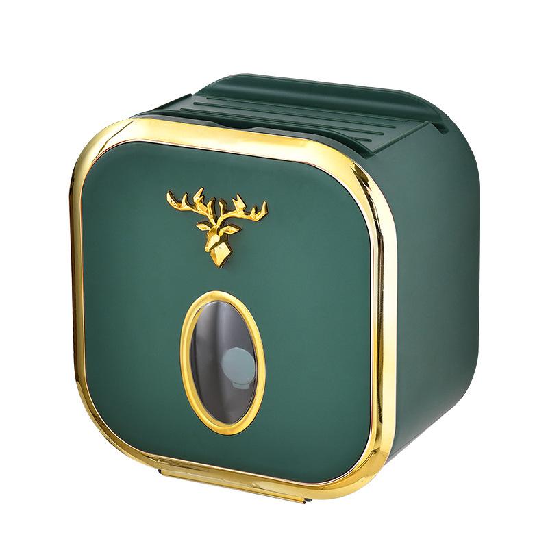 Toilet Tissue Box Toilet Paper Storage Rack Xiaolu Non-perforated Tissue Rack Toilet Paper Box Wall-mounted Drawer