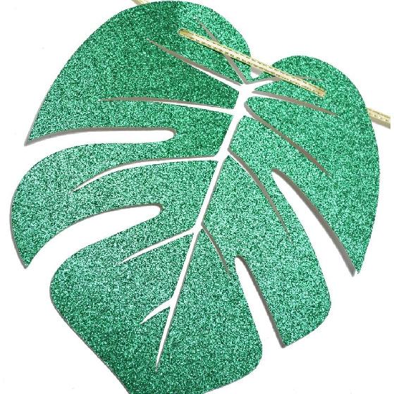 Hawaiian Aloha Banner Decorations with Palm Leaves Garland for Hawaiian Tropical Luau Beach Summer Party Supplies Decor Favors Bunting Photo Booth