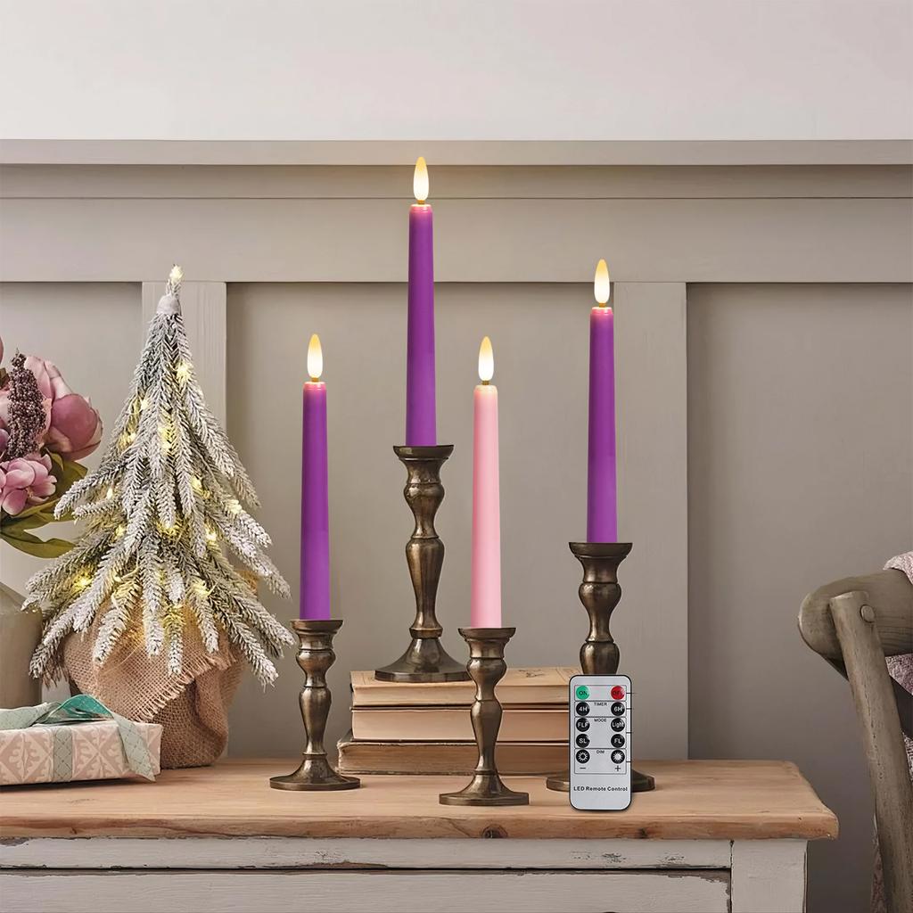 Tears Taper Candles Lights, L Bleeding Candles, Soundvalue Unscented Black Tapered Candlesticks, Drip Candles Set For Halloween Party Gothic