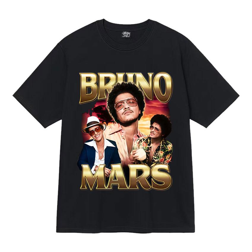 

ROSE & Bruno Mars APT New Song T-Shirt Graphic Printing Cotton O-neck Tee-shirt Summer Hip Hop Punk Tshirt Unisex Vintage To... S разноцветный