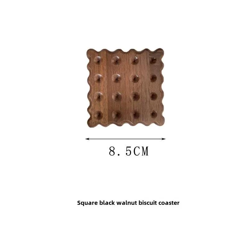Biscuit Wood Coaster Mug Milk Cup Coffee Coaster Desktop Decoration Wood Color Teacup Insulation Pad