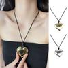 Korean Style Rope Neck Chain Necklace For Women Charm Metal Heart Pendant Collar Chain Choker Fashion Party Jewelry