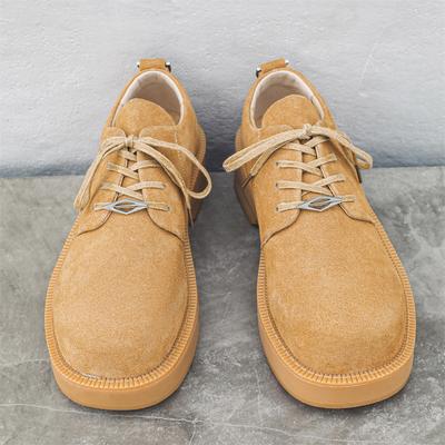 2024 New Rhubarb Leather Shoes Japanese Mickey Derby Shoes Men's Casual Tooling Trend Single Shoes 57321-J