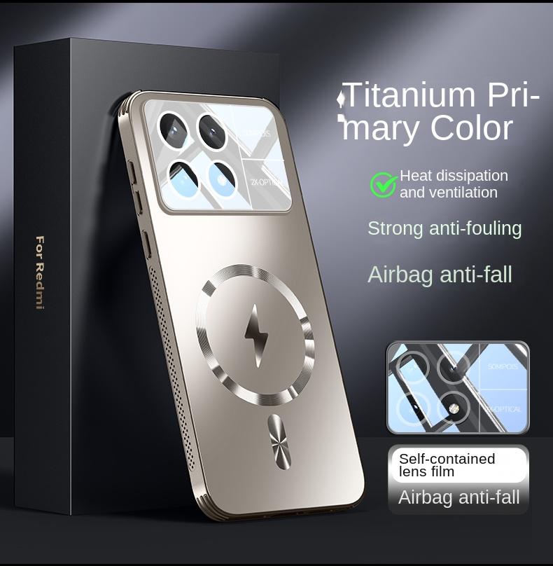 For Xiaomi POCO F6 Pro Case Hard Matte Magnetic wireless charging Lens Protective Back Cover Case For POCO F6Pro Phone Shell