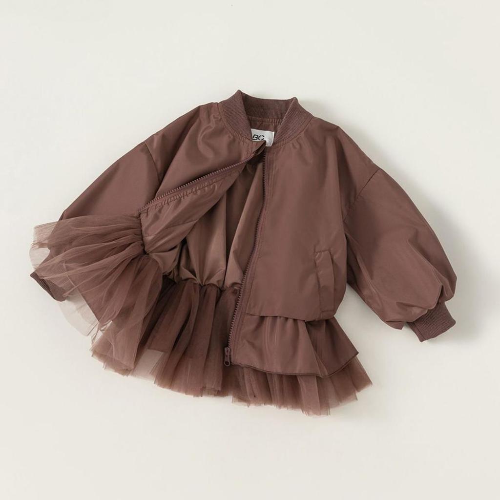Mädchenjacken Frühling und Herbst Kinderkleidung Windjacke Reißverschluss Strickjacke Mäntel für Mädchen Baby Mode Übermantel
