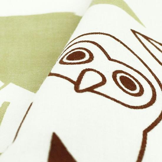 Dyeing Anbo Hand Towel Authentic Dyed Cotton Tokuoka Made in Japan 35cm x 100cm "Owl Red" 100%