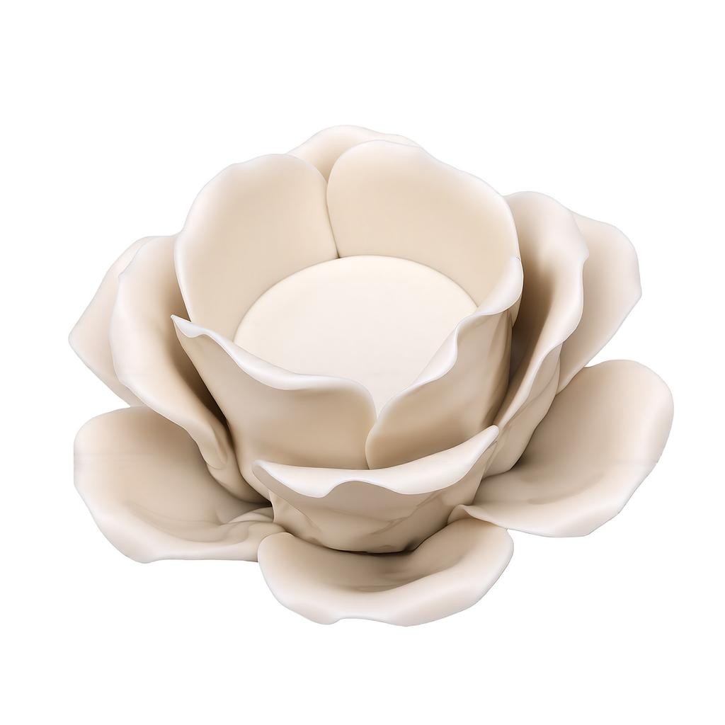 Flower Tealight Candle Holder Rose Decorative Candlestick Stand Table Decor for Home Wedding Party