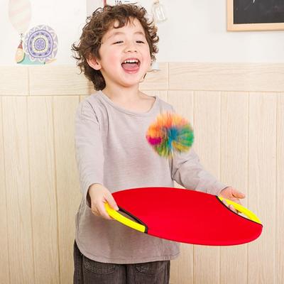Children Adult Outdoor Interactive Collaboration Game Parent Child Party Elastic Disc Paddle Ball Fun Game Throwing Training Toy