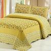 European Style Quilted Cotton Bedspread Set - Modern, Non-Slip, 3-Piece