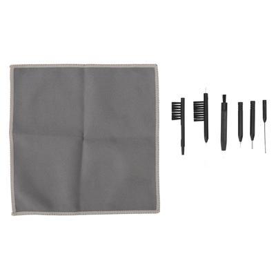 Kit d'outils de nettoyage pour appareils auditifs 7 pièces Ensemble de brosses multifonctions avec chiffon de nettoyage à sec Soin des écouteurs