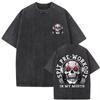 Gewaschene Vintage Mädchen, die essen Trainingsclub Skelett Fitnessstudio Pump Cover T-Shirts Herren Damen Lustig Fitness Lässig Übergroße T-Shirts