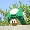 779PCS MOC Game Figures Red Green Mushroom Building Blocks Model Desktop Ornament Assembly Toys Collect Gifts for Kids Adult