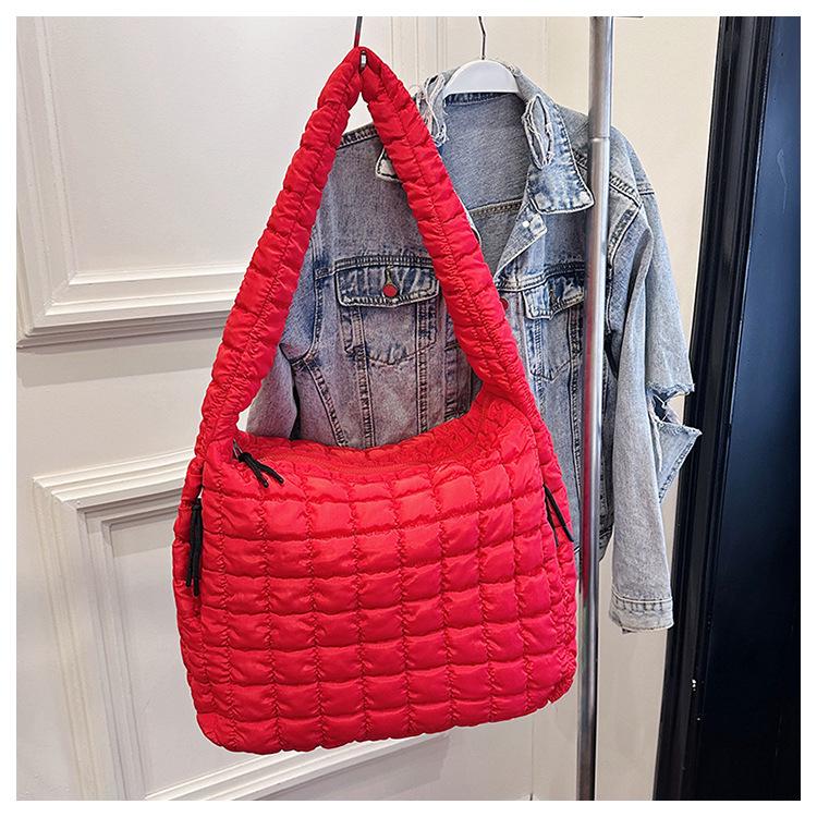 Pleated Cloud Bag 2025: Large Cotton Tote, Korean Style Crossbody & Shoulder Bag