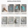 New Suction Cup Bathroom Shelves Transparent With Drain Hole Kitchen Storage Box Wall Mounted Storage Rack Home Supplies