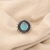 Blue Cat's Eye Gemstone Ring, 925 Sterling Silver Ring Jewelry, Handmade Jewelry Ring, Balancing Jewelry Gift For Women