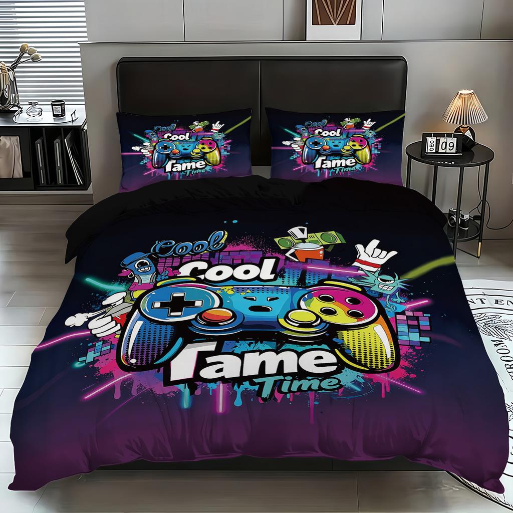 Gifts for teenagers game console Bedding Set game controller Duvet Cover Pillowcase Bedroom Decoratio Single Double Large Siz