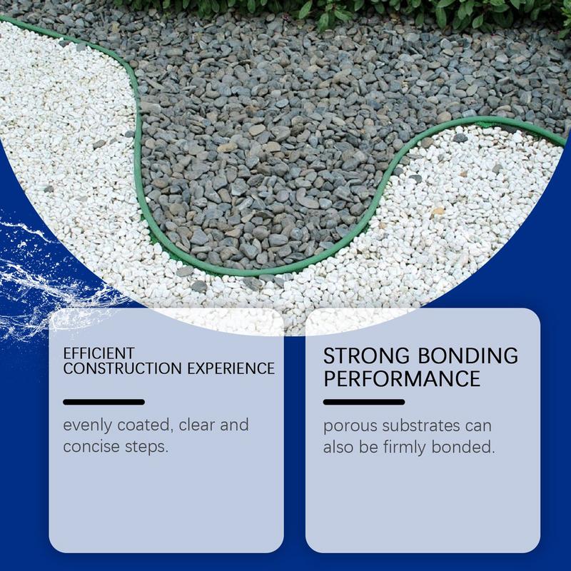 120ml Kieskleber für Landschaftsbau Landschaftsgestaltungs-Felskleber Versiegelungsmittel Klebstoff Stabilisator Wasserdicht Schnelltrocknend Spray für Außenhof