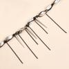 Versatile Tapered Spiraled Beaded Necklace Dark Design Jewelry With Fringed Detail Comfortable For Daily Wear