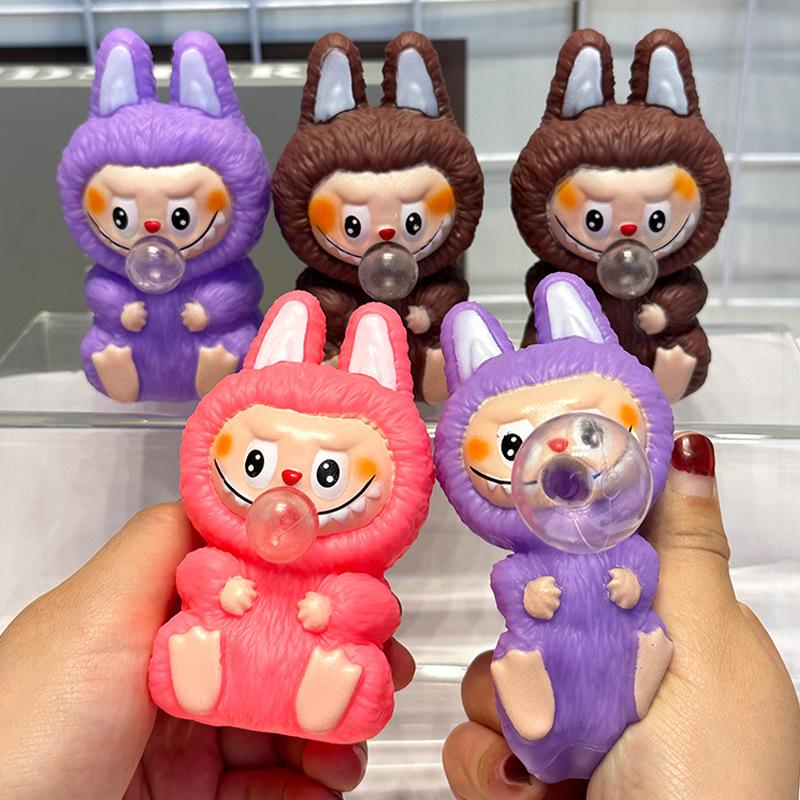 LABUBU Stres Topu Baloncuk Çıkarma Fidget Oyuncak Sıkılabilir Oyuncak