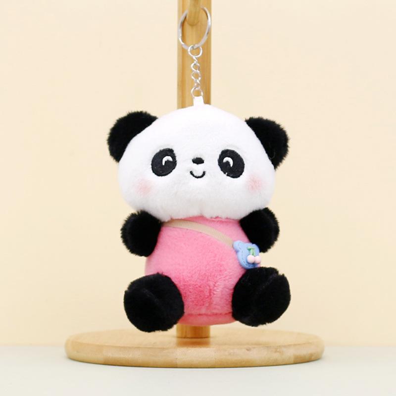 

Cute And Soft Panda Plush Keychain Stuffed Animal Bag Accessory For Loved Ones Red Panda Bag