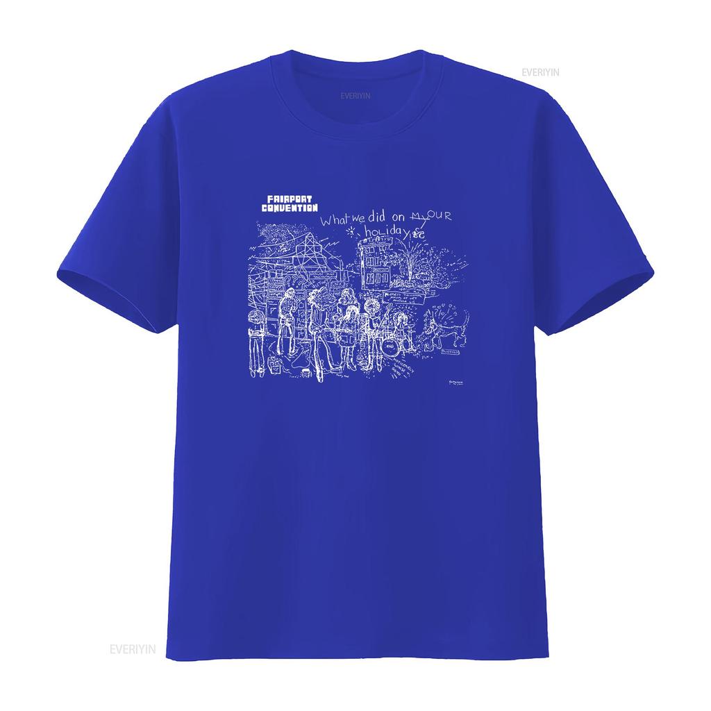 What We Did on Our Holidays Fairport Convention Folk Music Eastern Rain T Shirt vintage Washed Top For Everyday Wear graphic