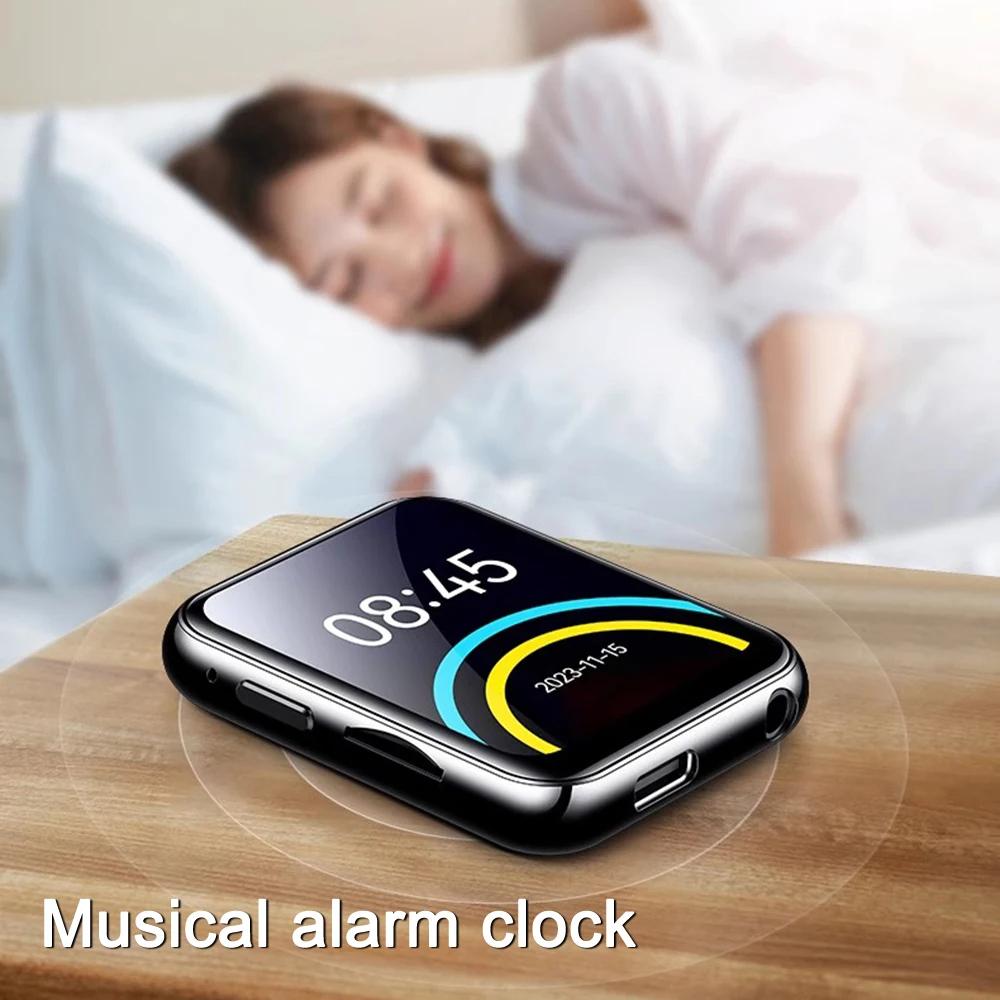 Lettore musicale MP3 con Bluetooth 5.4 HiFi MP4 Walkman Schermo touch completo Altoparlante incorporato Registratore Fotocamera Lettore video FM/E-book