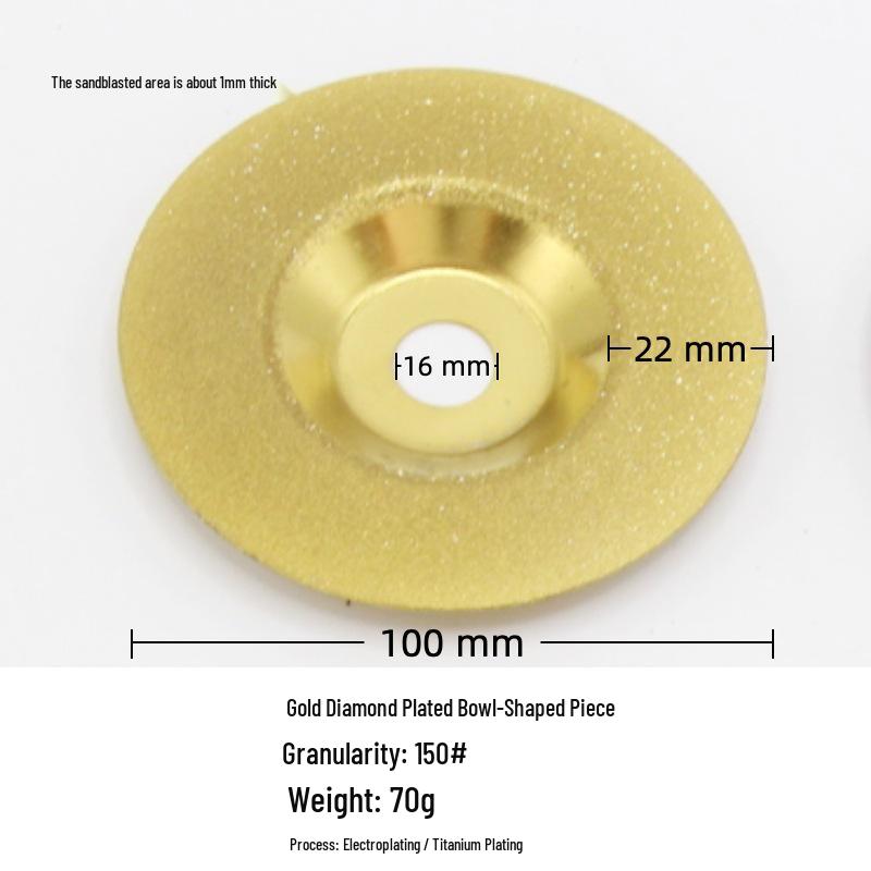 Titanium & Nickel Plated Diamond Cutting Disc for Ceramic, Jade, and Glass - Seam & Grout Cleaning Blade