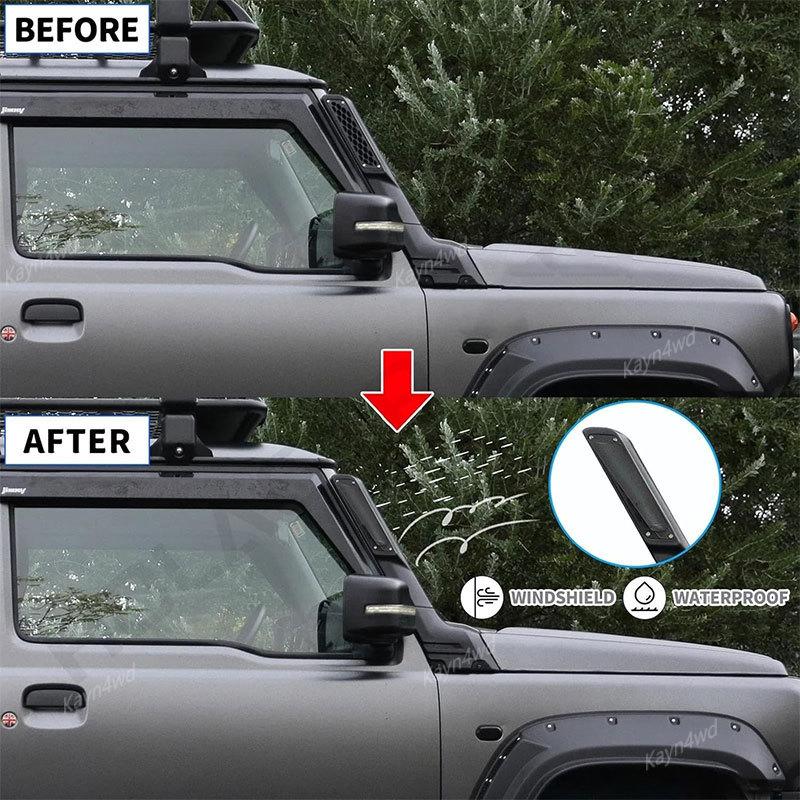Off Road 4x4 Accessories Air Ram Intake Snorkel Kit For 2019-2024 Suzuki Jimny JB64 JB74 Wader Breath Hose Heat-Resistant Tube