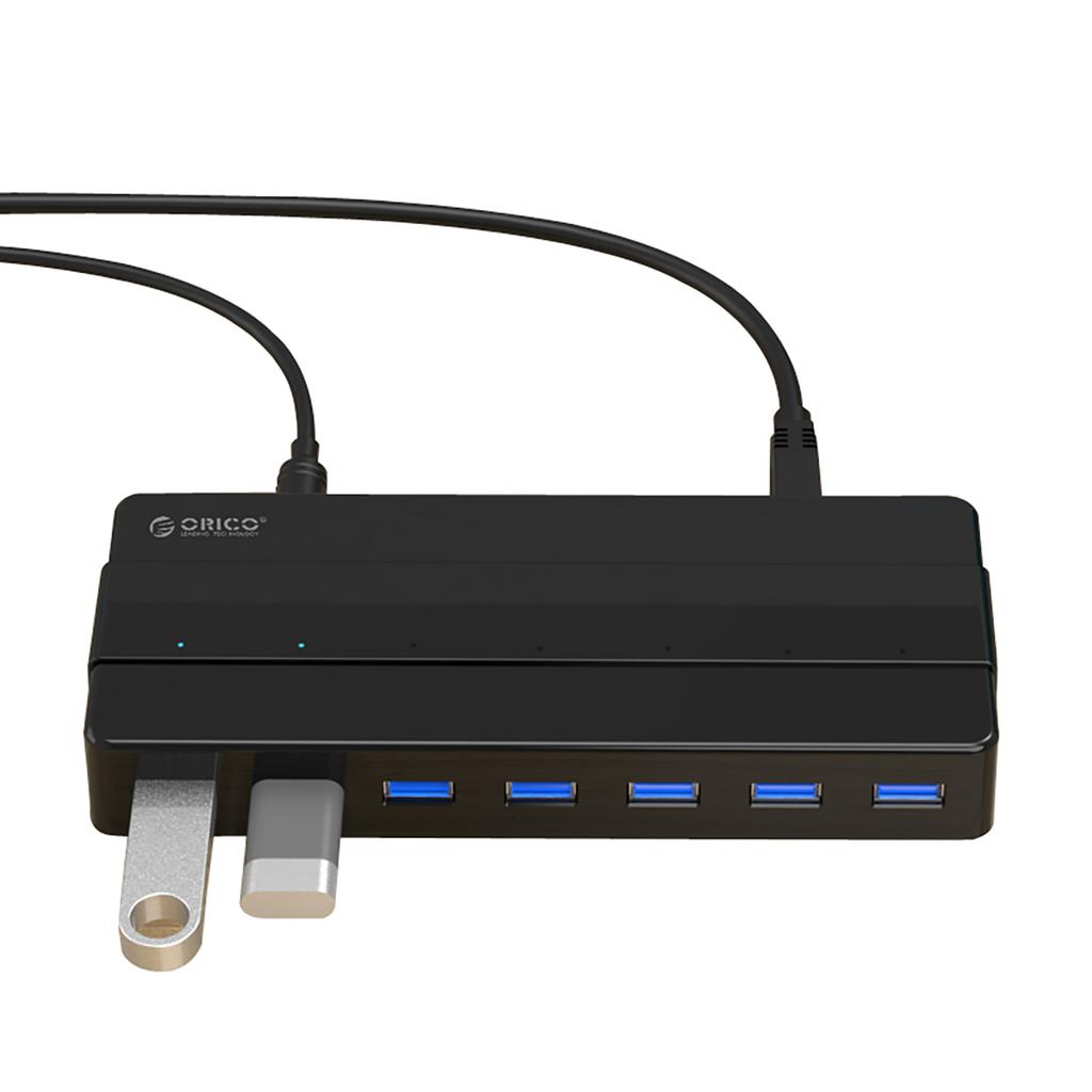 H7928-U3-V1 7x USB-A splitter hub - black