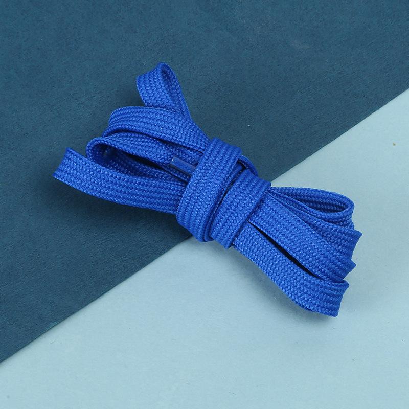 Durable Polyester Flat Shoelaces for Casual Shoes and Sneakers - Set of 2 Pairs In Multiple Solid Colors