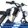 Manetka gazu do roweru elektrycznego z wyświetlaczem prędkości LCD Gumowy uchwyt Pełna manetka obrotowa 36V 48V Do rowerów elektrycznych