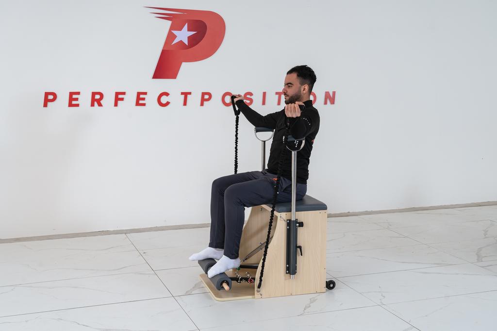 2026 Populární vybavení na Pilates Nové vybavení na jógu Židle z javorového dřeva Stabilní Ekologická rukojeť na Pilates Reformer Pilates židle