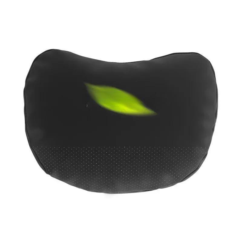 For Tesla Model 3/Y/X/S Car Seat Headrest Neck Pillow Headrest support High-quality leather Seat Protect Cover car accessories