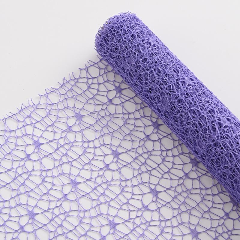 Flower Packing Mesh Fabric, Classic Rose Bouquet DIY Material, Large Hole Jacquard Floral Wrapping Net