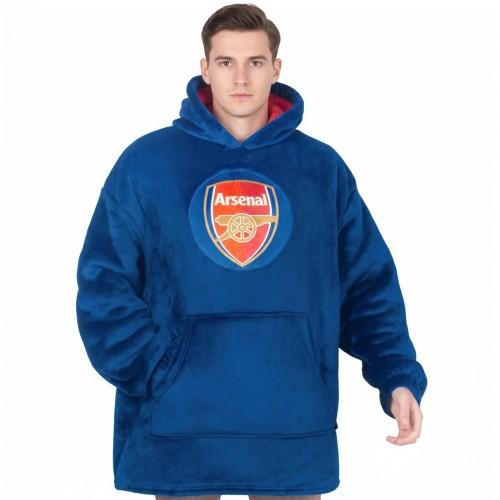 Arsenal FC Unisex Adult Crest Oversized Blanket Hoodie