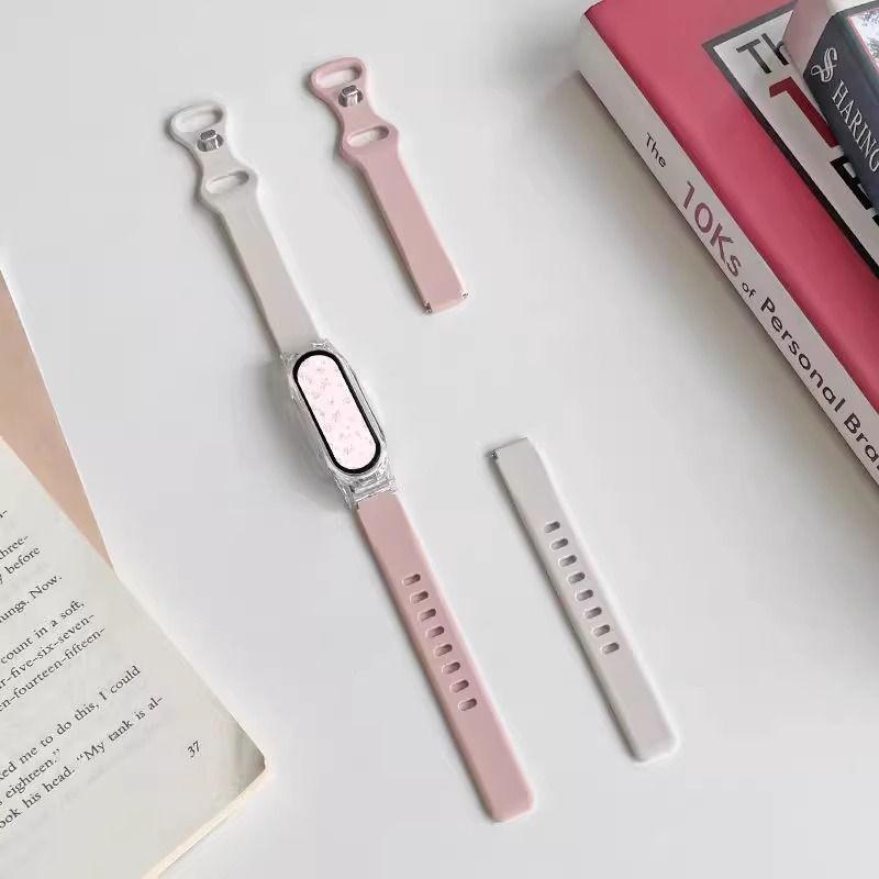 Stylish Multi-Function Sports Bracelet with Heart Rate Monitor and Custom Wallpaper – Perfect for Students