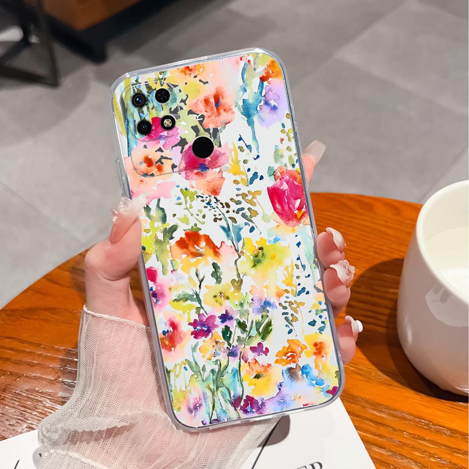 Covers For Redmi 10C Case Stylish Fun Soft Transparent Slim Silicone Anti Drop Phone Shell For Xiaomi Redmi 10 C Bumper Fundas